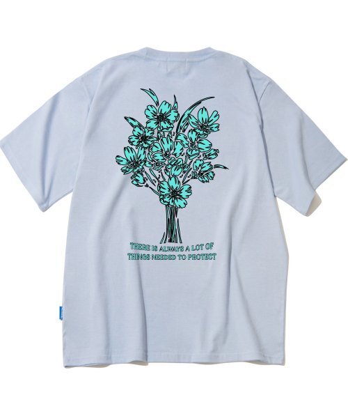 TRIPSHION(トリップション)の「フラワーバンドルグラフィックTシャツ - パープル(Tシャツ/カットソー・メンズ・その他・LARGE/MEDIUM/X-LARGE)」の1枚目の写真