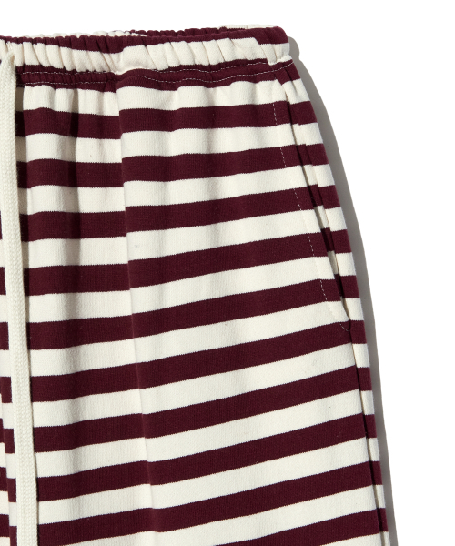 PIECEMAKER(ピースメーカー)の「SOFT STRIPE SWEAT PANTS (BURGUNDY)(その他パンツ・レディース・その他・MEDIUM/LARGE)」の3枚目の写真