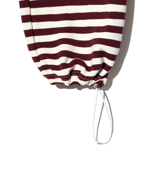 PIECEMAKER(ピースメーカー)の「SOFT STRIPE SWEAT PANTS (BURGUNDY)(その他パンツ・レディース・その他・MEDIUM/LARGE)」の4枚目の写真