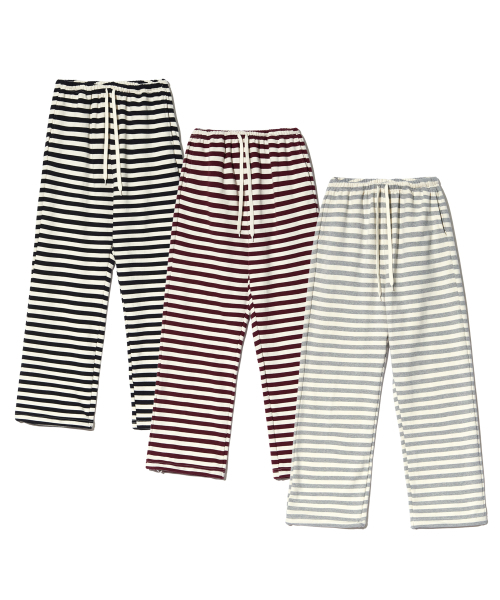 PIECEMAKER(ピースメーカー)の「SOFT STRIPE SWEAT PANTS (BURGUNDY)(その他パンツ・レディース・その他・MEDIUM/LARGE)」の6枚目の写真