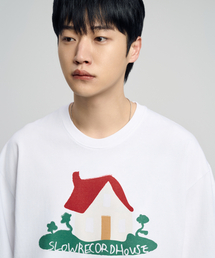 SLOW RECORD HOUSE（スローレコードハウス）の「ハウス 半袖Tシャツ_ホワイト（Tシャツ/カットソー）」