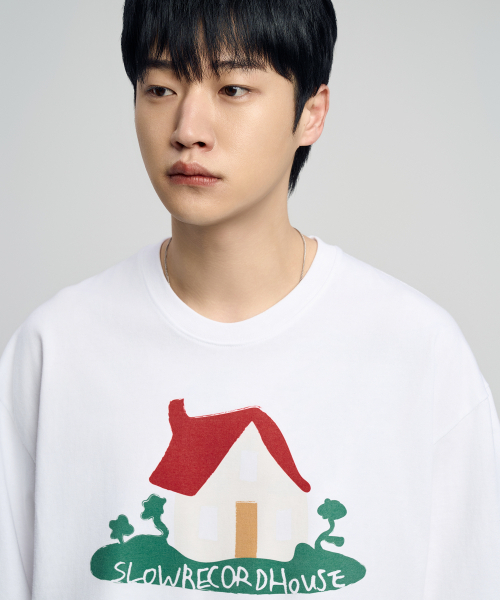 SLOW RECORD HOUSE(スローレコードハウス)の「ハウス 半袖Tシャツ_ホワイト(Tシャツ/カットソー・レディース・その他・LARGE)」の1枚目の写真