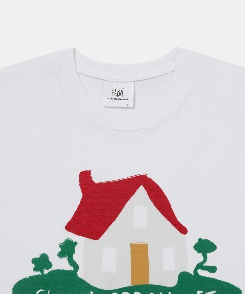 SLOW RECORD HOUSE(スローレコードハウス)の「ハウス 半袖Tシャツ_ホワイト(Tシャツ/カットソー・レディース・その他・LARGE)」の3枚目の写真