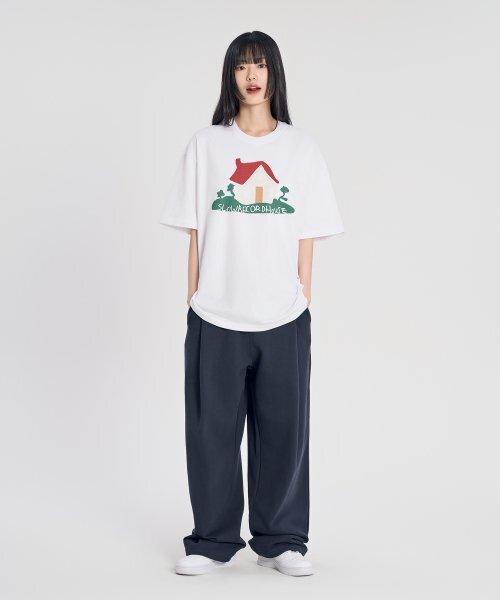 SLOW RECORD HOUSE(スローレコードハウス)の「ハウス 半袖Tシャツ_ホワイト(Tシャツ/カットソー・レディース・その他・LARGE)」の5枚目の写真