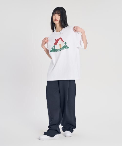 SLOW RECORD HOUSE(スローレコードハウス)の「ハウス 半袖Tシャツ_ホワイト(Tシャツ/カットソー・レディース・その他・LARGE)」の7枚目の写真