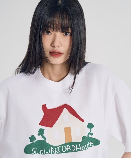 SLOW RECORD HOUSE(スローレコードハウス)の「ハウス 半袖Tシャツ_ホワイト(Tシャツ/カットソー・レディース・その他・LARGE)」の8枚目の写真