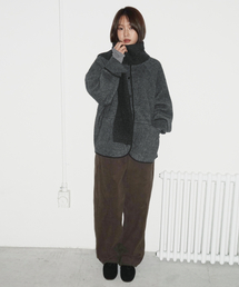 Retro Wool Boucle Cropped Jacket