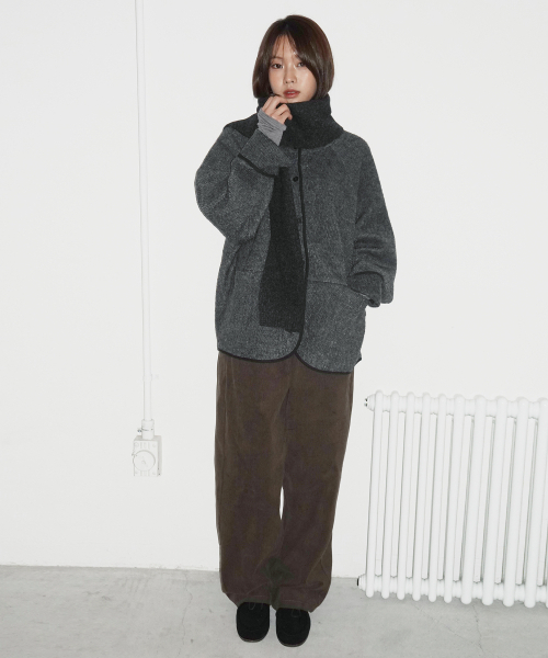 Retro Wool Boucle Cropped Jacket