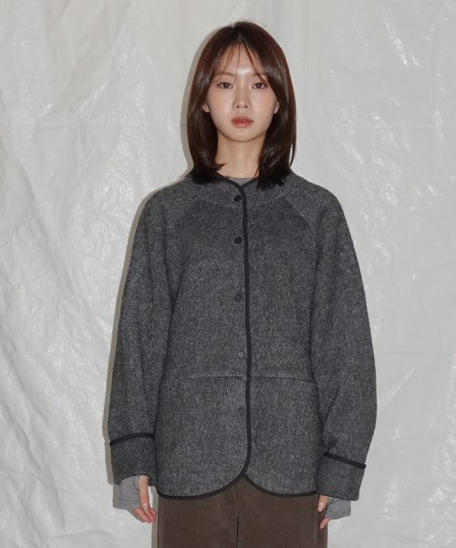 Retro Wool Boucle Cropped Jacket