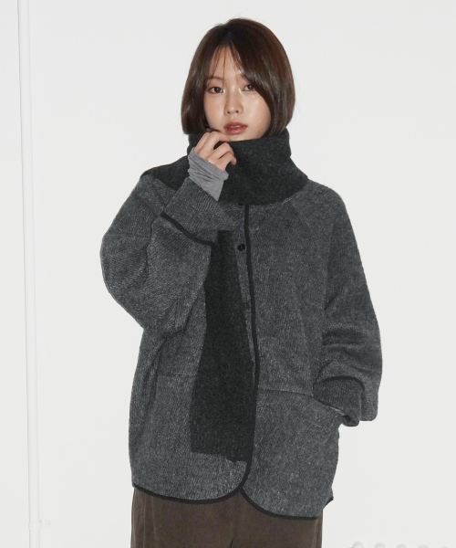 Retro Wool Boucle Cropped Jacket