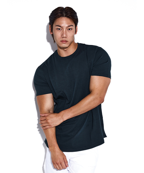 RVD(アールブイディー)の「無地モーダルマッスルフィット半袖Tシャツ(ディープブルーグリーン)(Tシャツ/カットソー・メンズ・その他・LARGE/X-LARGE/2XL)」の2枚目の写真