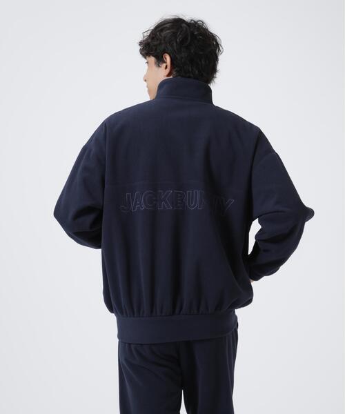 一度のみ使用♡美品Jack Bunny フリースジャケット オレンジ　サイズ0 カジュアル THE CASUAL オーバーサイズ ハーフジップ フリース プル