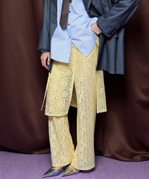 MAISON SPECIAL（メゾンスペシャル）の「Side Gathered Wrap Lace Skirt Pants サイドギャザーラップレーススカートパンツ（その他パンツ）」