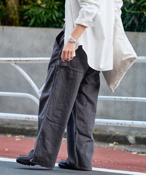 PAYDAY（ペイデイ）の「PAYDAY/ペイデイ 別注レイヤードヒッコリーパンツ（その他パンツ・レディース・ブルー/スミクロ・36/38）」の14枚目の写真