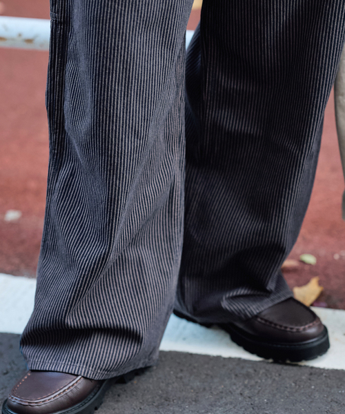 PAYDAY（ペイデイ）の「PAYDAY/ペイデイ 別注レイヤードヒッコリーパンツ（その他パンツ・レディース・ブルー/スミクロ・36/38）」の19枚目の写真