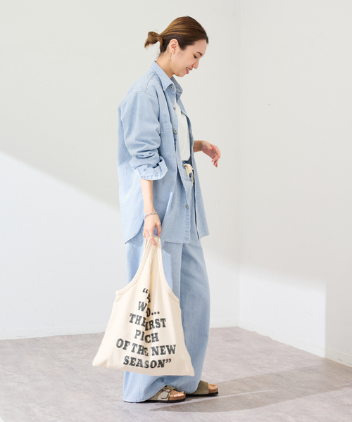 PAYDAY（ペイデイ）の「PAYDAY/ペイデイ 別注レイヤードヒッコリーパンツ（その他パンツ・レディース・ブルー/スミクロ・36/38）」の22枚目の写真