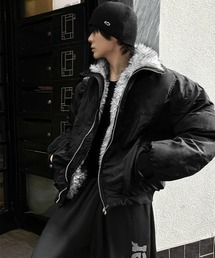 COSYHARU | ファードッキングディープブラックブルゾン(ブルゾン)