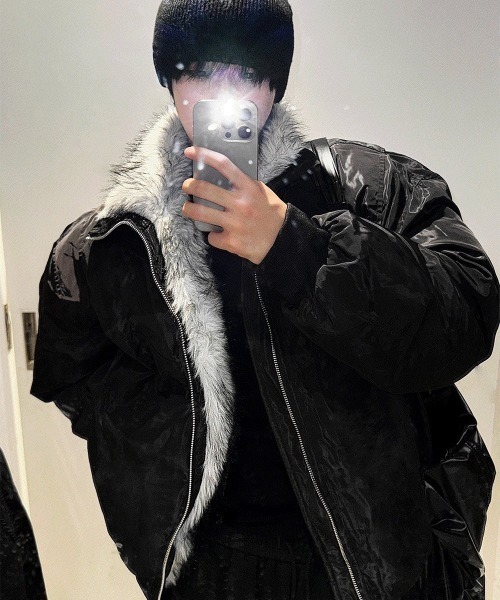 COSYHARU（コシハル）の「ファードッキングディープブラックブルゾン（ブルゾン・メンズ・ブラック・MEDIUM/LARGE）」の14枚目の写真