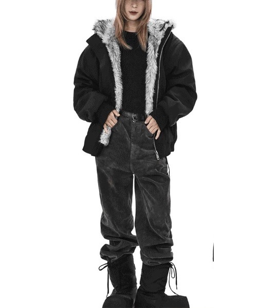 COSYHARU（コシハル）の「ファードッキングディープブラックブルゾン（ブルゾン・メンズ・ブラック・MEDIUM/LARGE）」の7枚目の写真