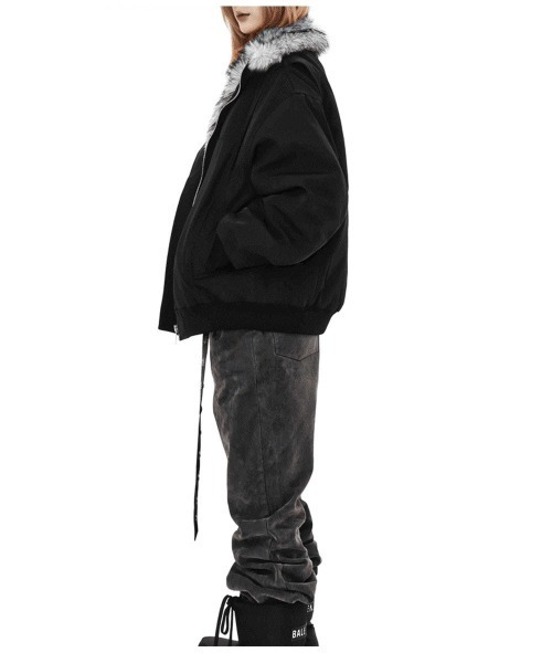 COSYHARU（コシハル）の「ファードッキングディープブラックブルゾン（ブルゾン・メンズ・ブラック・MEDIUM/LARGE）」の8枚目の写真