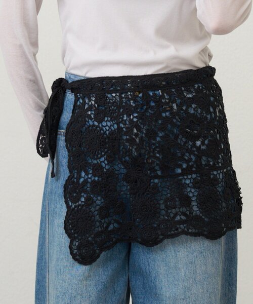 SHENERY（シーナリー）の「レースショール（ストール/ショール・レディース・ホワイト/ブラック・FREE）」の2枚目の写真