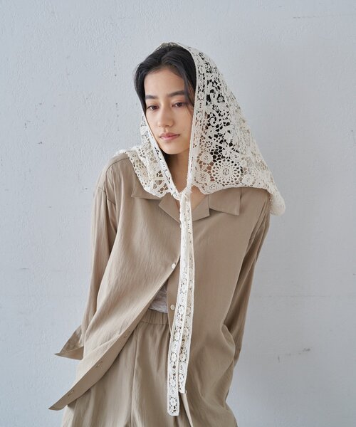 SHENERY（シーナリー）の「レースショール（ストール/ショール・レディース・ホワイト/ブラック・FREE）」の5枚目の写真