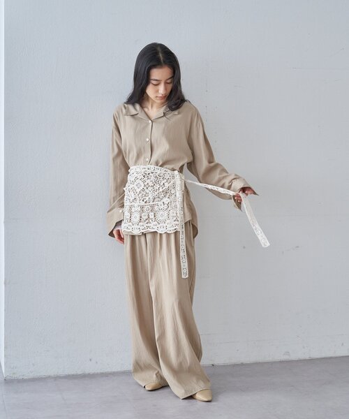 SHENERY（シーナリー）の「レースショール（ストール/ショール・レディース・ホワイト/ブラック・FREE）」の8枚目の写真