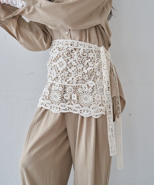 SHENERY（シーナリー）の「レースショール（ストール/ショール・レディース・ホワイト/ブラック・FREE）」の12枚目の写真