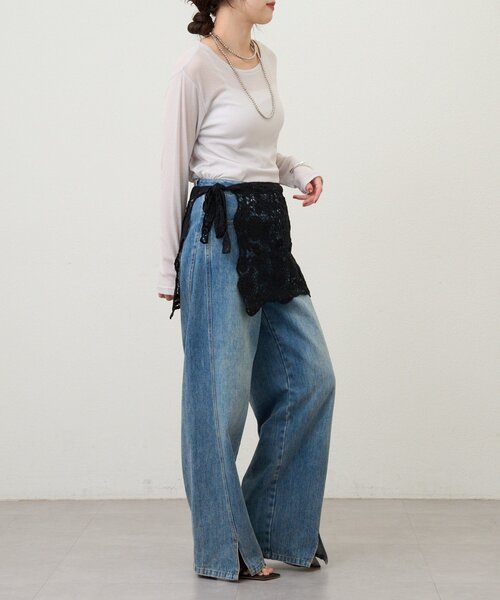 SHENERY（シーナリー）の「レースショール（ストール/ショール・レディース・ホワイト/ブラック・FREE）」の19枚目の写真