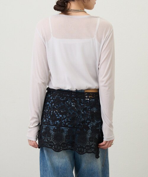 SHENERY（シーナリー）の「レースショール（ストール/ショール・レディース・ホワイト/ブラック・FREE）」の22枚目の写真