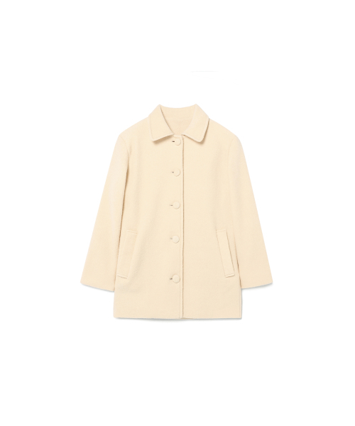 REORG(リオルグ)の「EOT FLUFFY SINGLE WOOL HALF COAT CREAM BUTTER(チェスターコート・レディース・その他・SMALL/MEDIUM)」の5枚目の写真