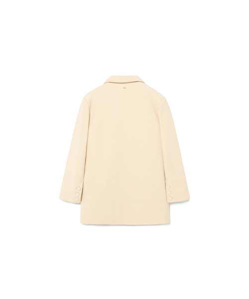 REORG(リオルグ)の「EOT FLUFFY SINGLE WOOL HALF COAT CREAM BUTTER(チェスターコート・レディース・その他・SMALL/MEDIUM)」の6枚目の写真