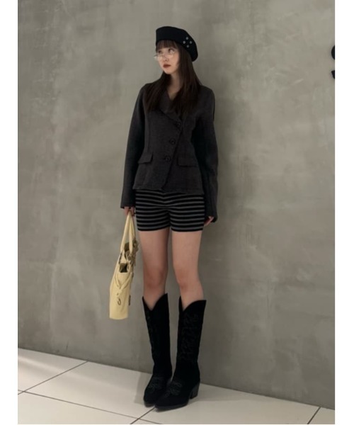 HG KNIT S/PT ハイゲージニットショートパンツ 冬服 春服（スラックス