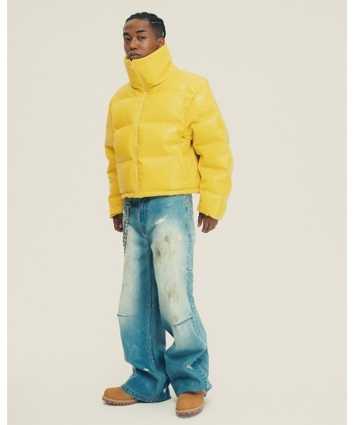 BREATH(ブレス)の「FAUX LEATHER DOWN JACKET(ダウンジャケット/コート・メンズ・イエロー・LARGE/X-LARGE/XX-LARGE/MEDIUM)」の5枚目の写真