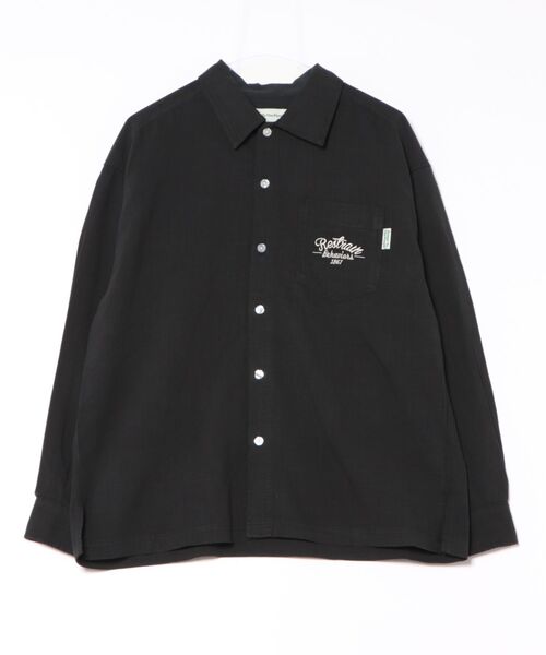 POWER TO THE PEOPLE(パワートゥーザピープル)の「【POWER TO THE PEOPLE】リネンライク チベタンタイガー バック刺繍 長袖シャツ(シャツ/ブラウス・メンズ・カーキ/ブラック/アイボリー・LARGE/MEDIUM/X-LARGE)」の1枚目の写真