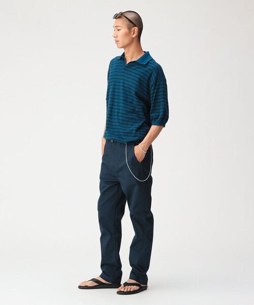 BEAMS(ビームス)の「コットンピケ ストレッチ テーパード パンツ【スリムフィット】(チノパンツ・メンズ・ブラック系その他3/チャコールグレー/ベージュ/ネイビー・M/L/XL/S)」の21枚目の写真