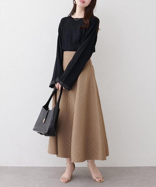 natural couture(ナチュラルクチュール)の「お袖ハートショート丈ニットプルオーバー(ニット/セーター・レディース・アイボリー/ピンク/サックスブルー/ブラック・FREE)」の21枚目の写真