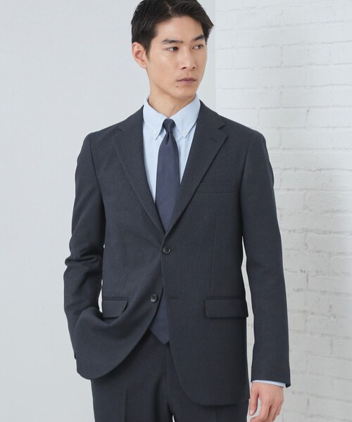 THE SHOP TK (ザ ショップ ティーケー )の「【セットアップ可/防シワ/洗濯機OK】AVANT WOOLYグレンチェックジャケット(テーラードジャケット・メンズ・グレー系1/ネイビー系1・01/02/03/04)」の2枚目の写真