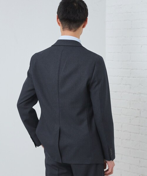 THE SHOP TK (ザ ショップ ティーケー )の「【セットアップ可/防シワ/洗濯機OK】AVANT WOOLYグレンチェックジャケット(テーラードジャケット・メンズ・グレー系1/ネイビー系1・01/02/03/04)」の14枚目の写真