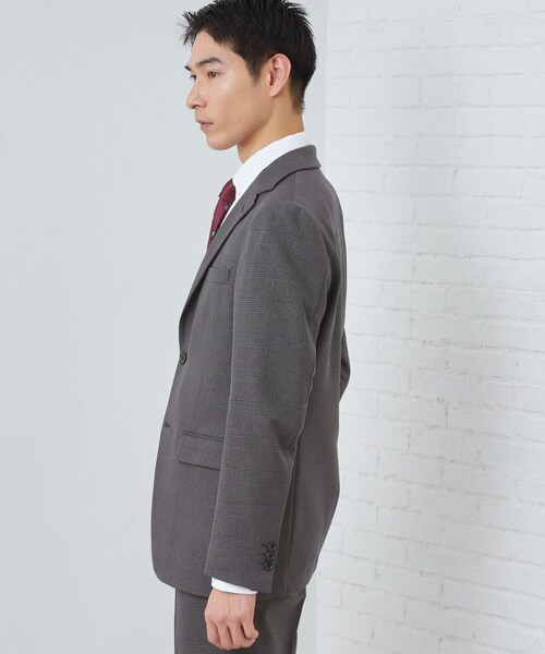 THE SHOP TK (ザ ショップ ティーケー )の「【セットアップ可/防シワ/洗濯機OK】AVANT WOOLYグレンチェックジャケット(テーラードジャケット・メンズ・グレー系1/ネイビー系1・01/02/03/04)」の18枚目の写真