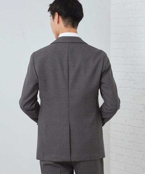 THE SHOP TK (ザ ショップ ティーケー )の「【セットアップ可/防シワ/洗濯機OK】AVANT WOOLYグレンチェックジャケット(テーラードジャケット・メンズ・グレー系1/ネイビー系1・01/02/03/04)」の19枚目の写真
