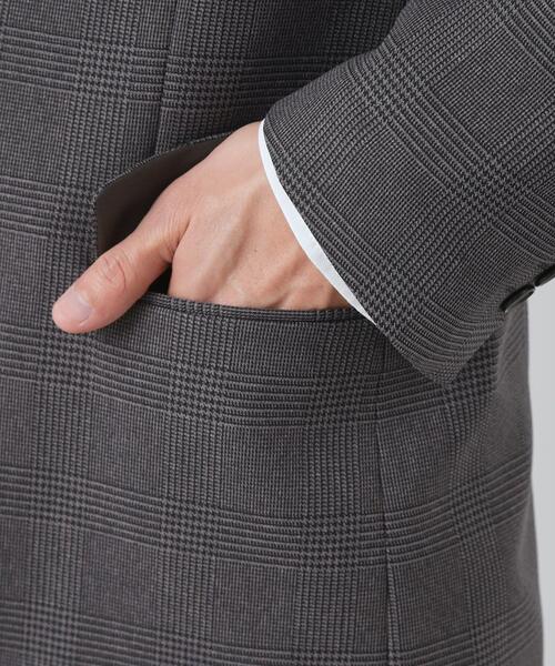 THE SHOP TK (ザ ショップ ティーケー )の「【セットアップ可/防シワ/洗濯機OK】AVANT WOOLYグレンチェックジャケット(テーラードジャケット・メンズ・グレー系1/ネイビー系1・01/02/03/04)」の8枚目の写真