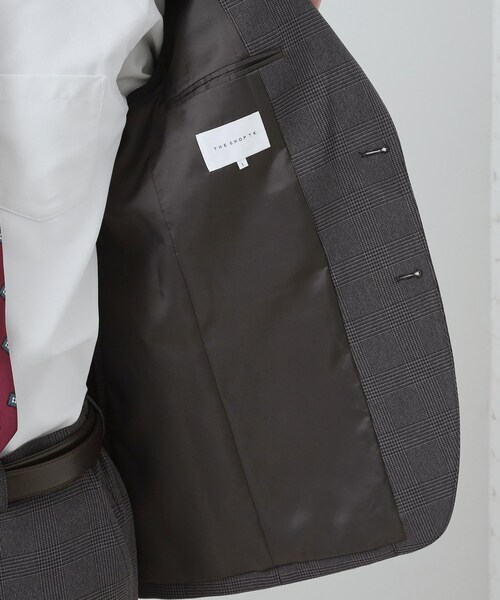 THE SHOP TK (ザ ショップ ティーケー )の「【セットアップ可/防シワ/洗濯機OK】AVANT WOOLYグレンチェックジャケット(テーラードジャケット・メンズ・グレー系1/ネイビー系1・01/02/03/04)」の10枚目の写真
