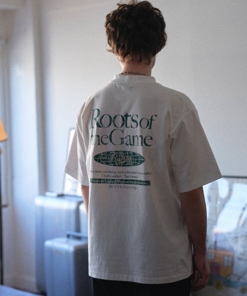 Bukta(バクタ)の「PT半袖T(ROOTS)(Tシャツ/カットソー・メンズ・ブラック/グリーン/ワインレッド/オフホワイト・X-LARGE/LARGE/MEDIUM)」の1枚目の写真