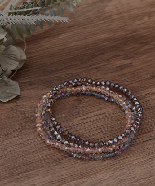Mayree(メイリー)の「【resonance】カラービーズ ブレスレット/ヘアゴム【4個セット/7色展開/2way】(ヘアゴム・レディース・ブルー系/ブラック系/グリーン系/パープル系/ネイビー系/グレー系/ホワイト系・FREE)」の20枚目の写真