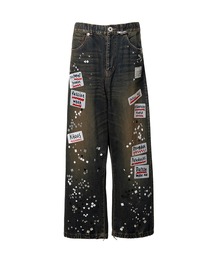 Maison MIHARA YASUHIRO（メゾンミハラヤスヒロ）の「Embellished Sticker Denim Pants（デニムパンツ）」