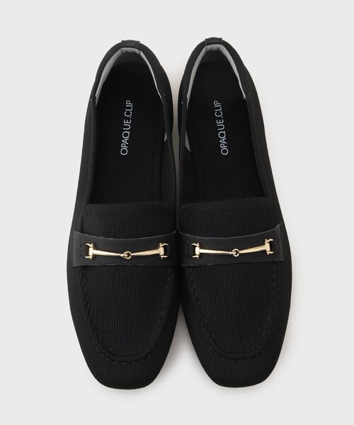 OPAQUE.CLIP（オペークドットクリップ）の「スクエアトゥニットローファー（その他シューズ・レディース・ブラウン系その他/ブラック・01/02/03）」の7枚目の写真