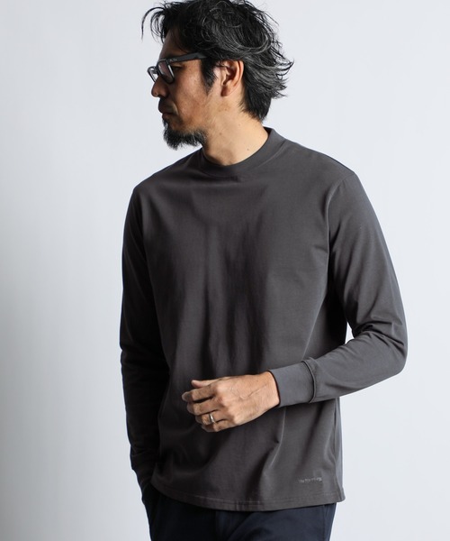 SHIELD NECK L/SL TEE：シリコンバイオ加工 シルキータッチ シールド