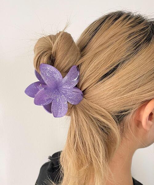 WEGO/ラメフラワーバンス（バレッタ/ヘアクリップ）｜WEGO（ウィゴー