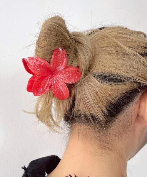 WEGO/ラメフラワーバンス（バレッタ/ヘアクリップ）｜WEGO（ウィゴー